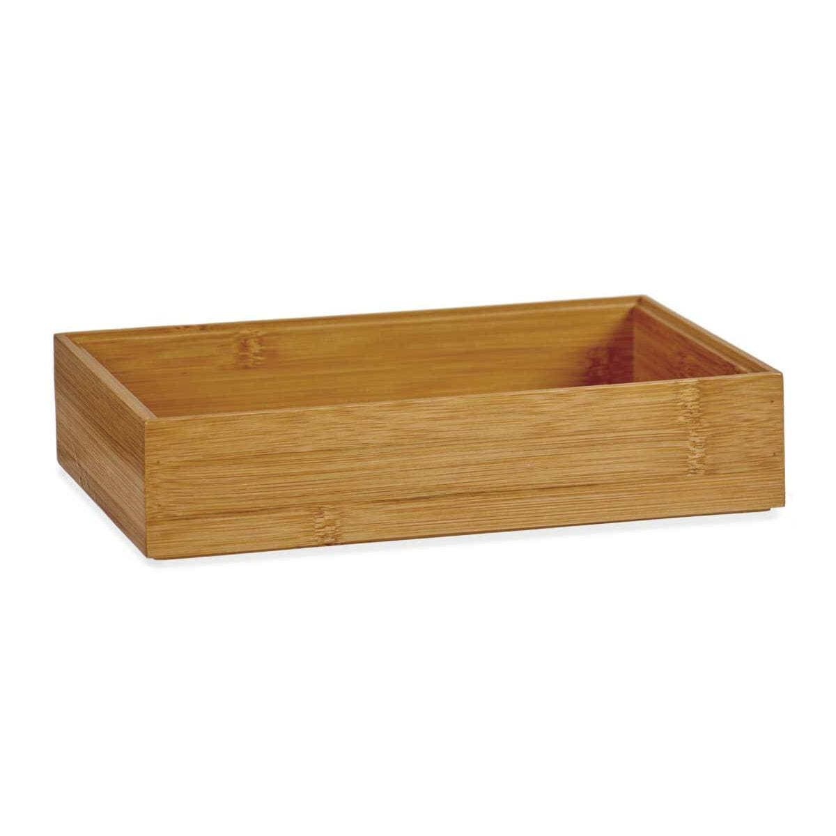Organizador para Cajones Kinvara Marrón Natural Bambú 15 x 5 x 23 cm Apilable