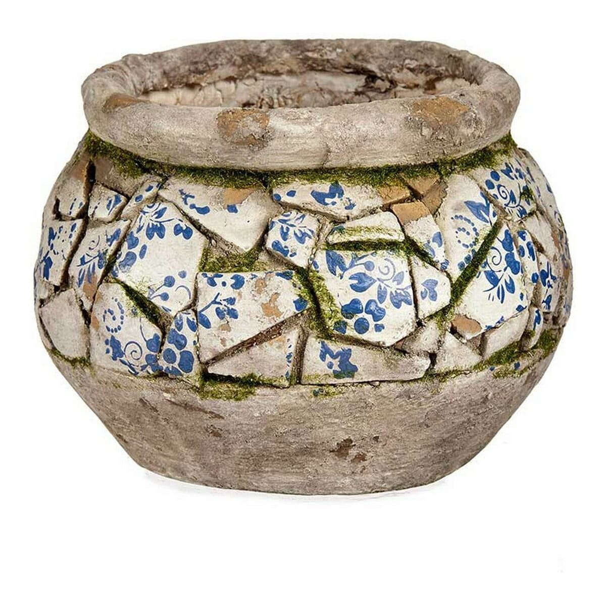 Figura Decorativa para Jardín Ibergarden Poliresina 28 x 19,5 x 28 cm Jarrón