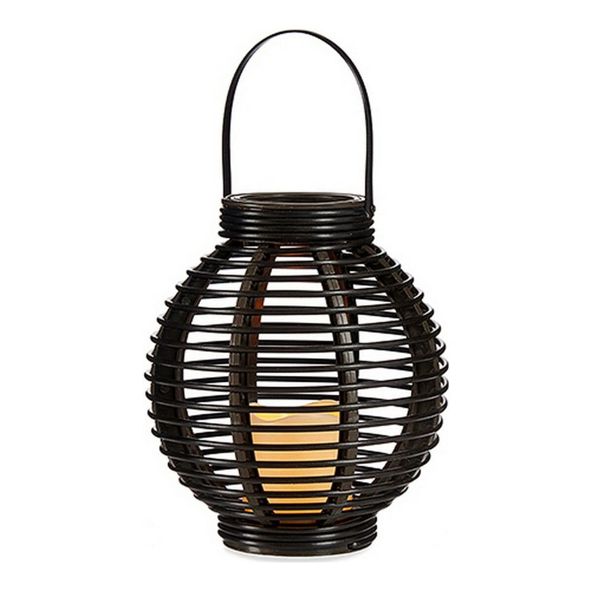 Farol Ibergarden Marrón Plástico 21 x 23,7 x 21 cm Vela LED