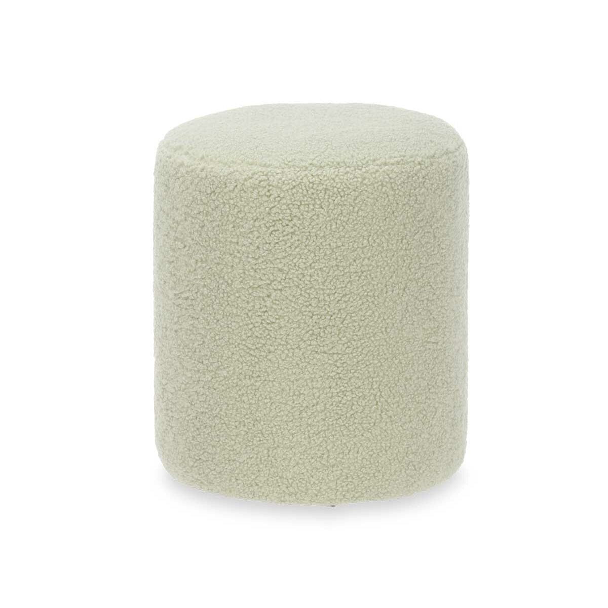 Puff Gift Decor Verde Tela Madera MDF