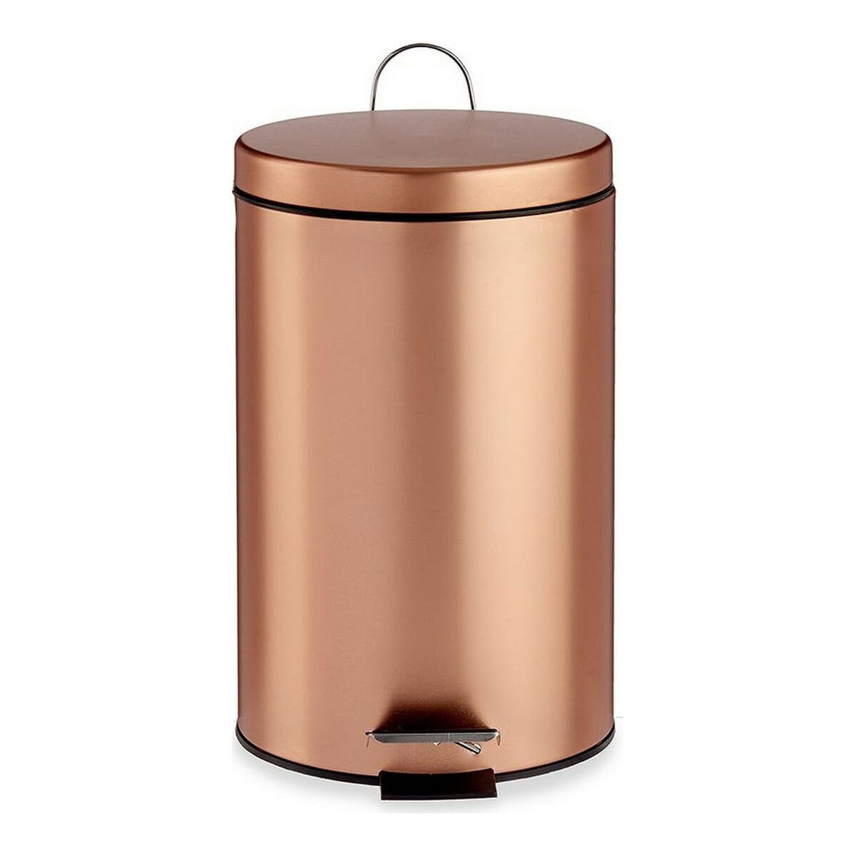 Papelera con Pedal Berilo Cobre 7 L