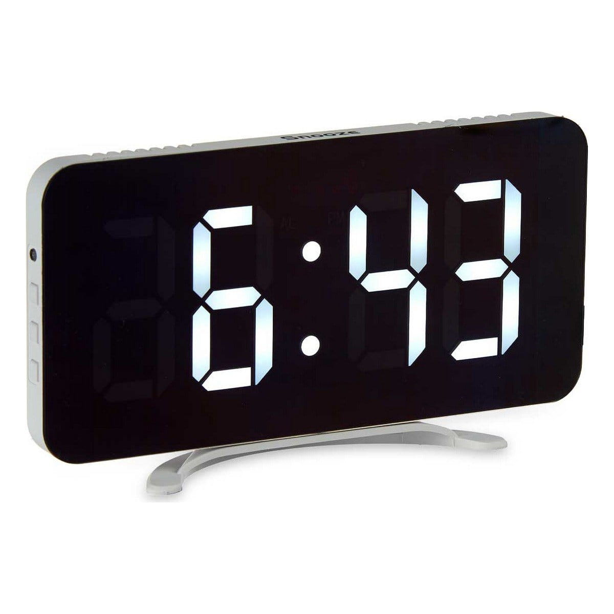 Reloj Digital de Sobremesa Gift Decor Blanco Espejo