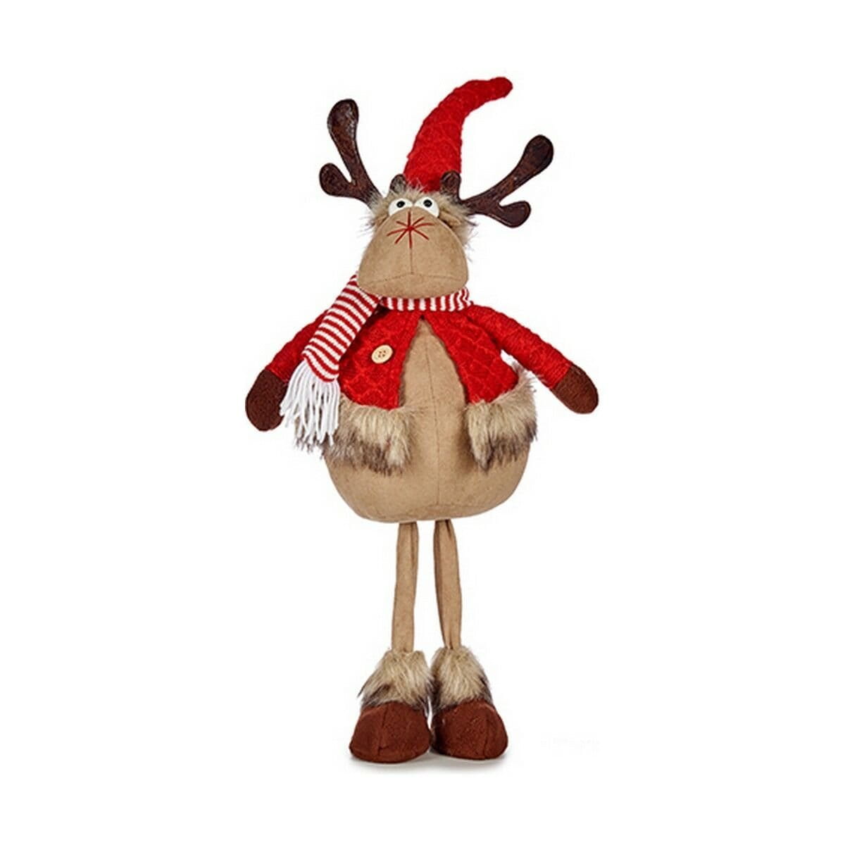 Reno de Navidad Krist+ Marrón Rojo 24 x 63 x 27 cm