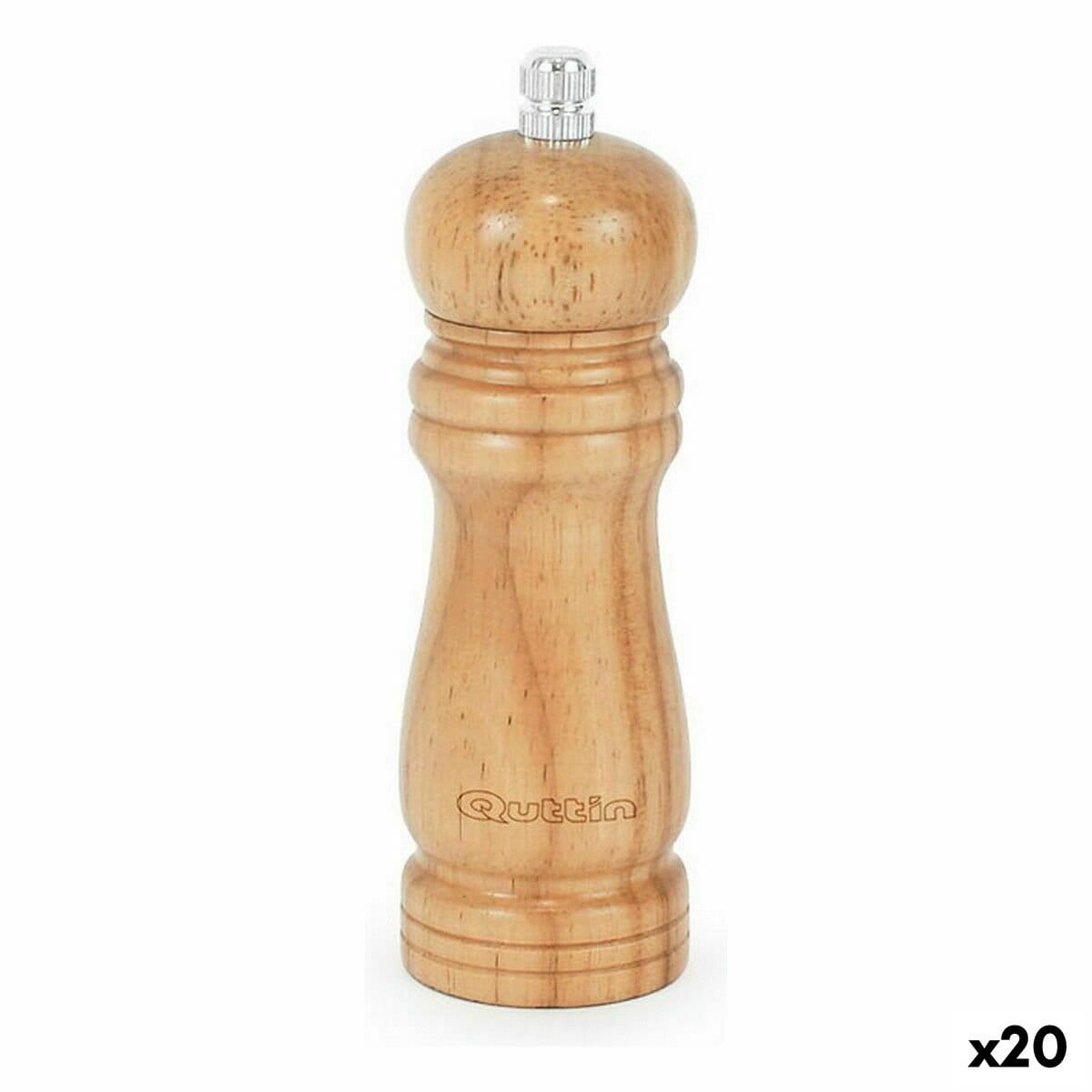 Molinillo de Pimienta Quttin Madera (20 Unidades)