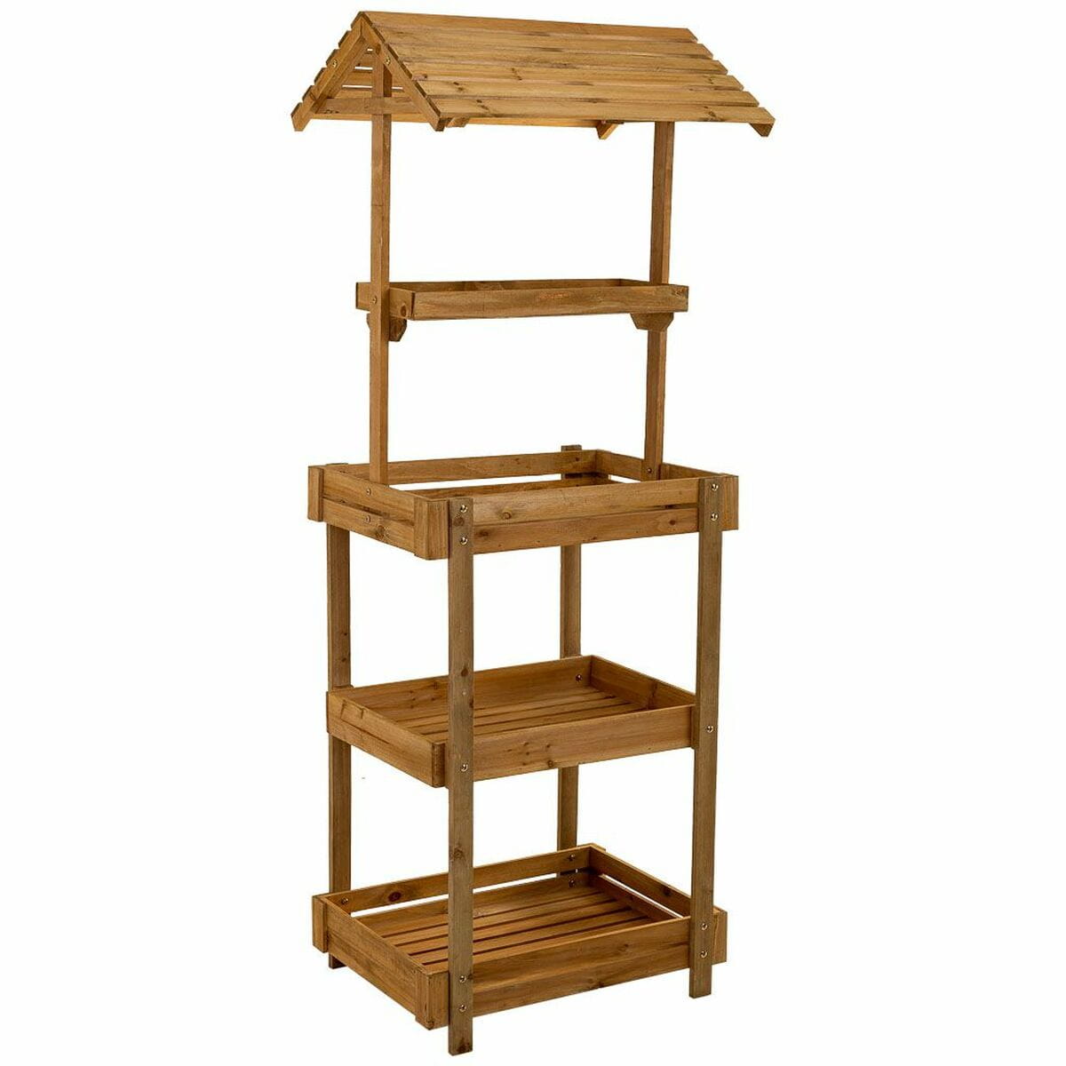 Expositor Alexandra House Living Madera de abeto 50 x 165 x 62 cm Estantería 4 Estantes