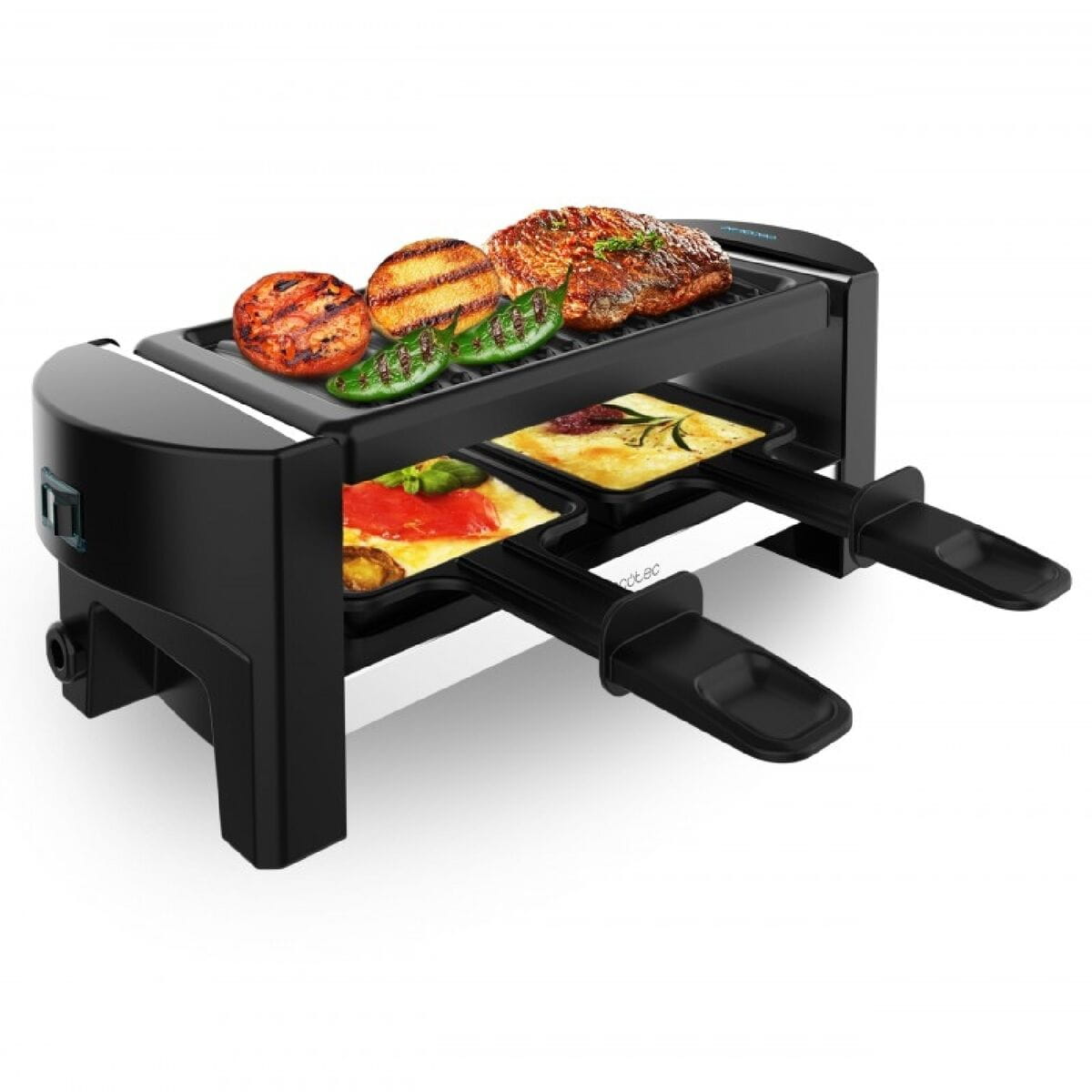 Raclette Cecotec 3200 Pocket Negro