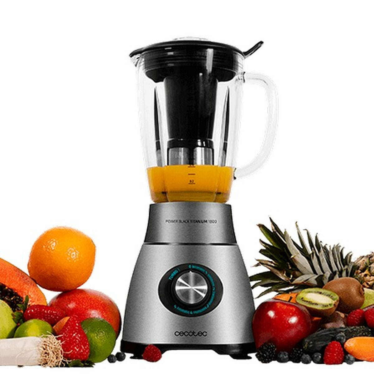 Batidora de Vaso Cecotec Power Black Titanium 1800 2,1 L 1800W Inox