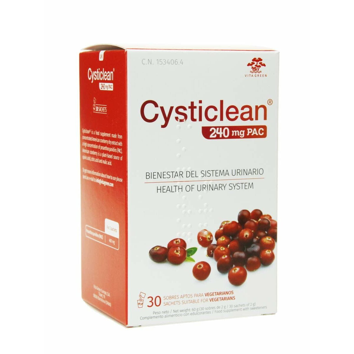 Complemento Alimenticio CYSTICLEAN Classic 30 unidades
