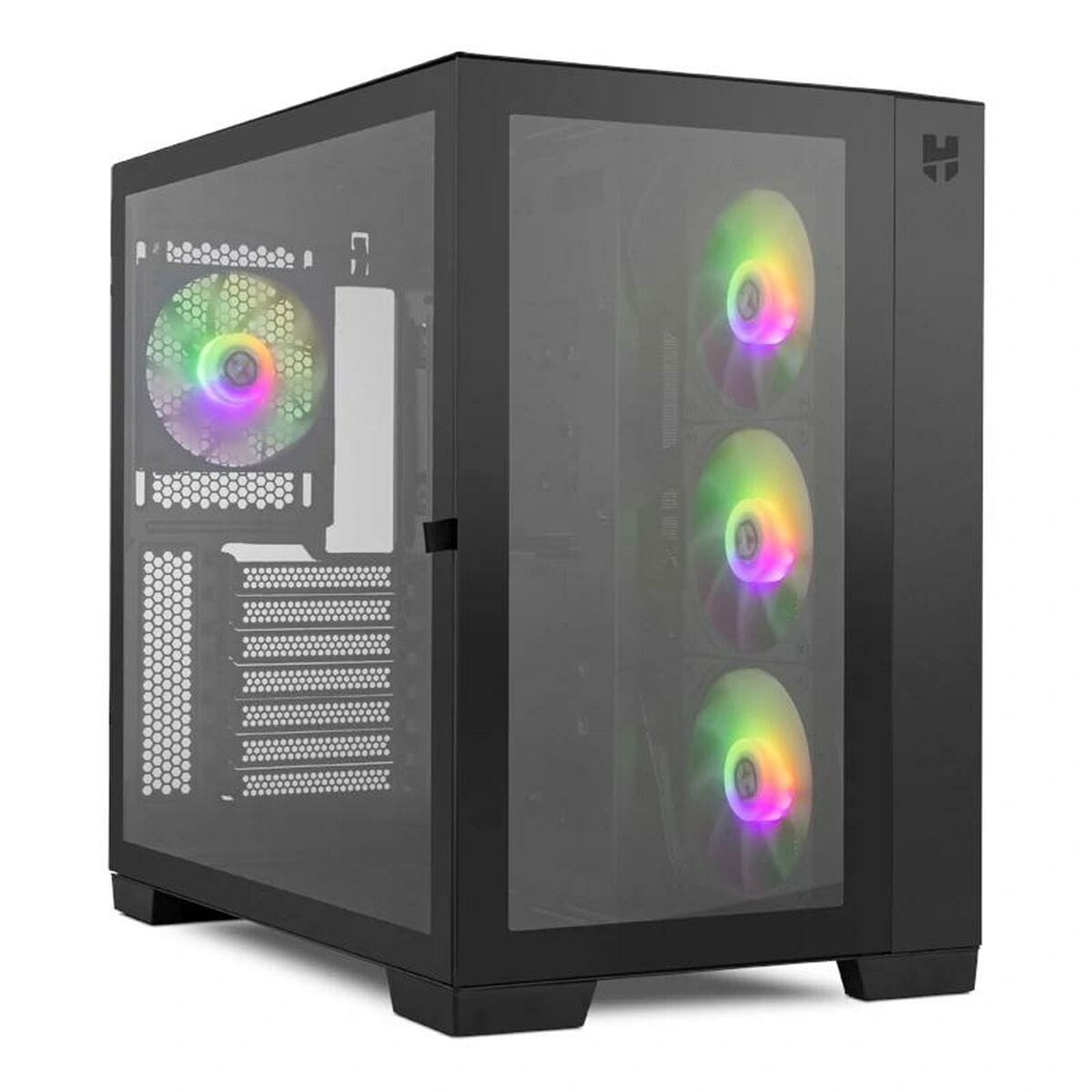 Caja Semitorre ATX Nox-Xtreme NXHUMMERASTRABK Negro Ventilador x 4