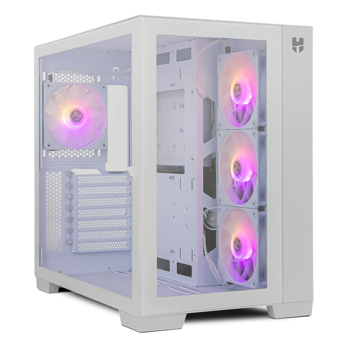 Caja Semitorre ATX Nox-Xtreme NXHUMMERASTRAWH Blanco LED RGB