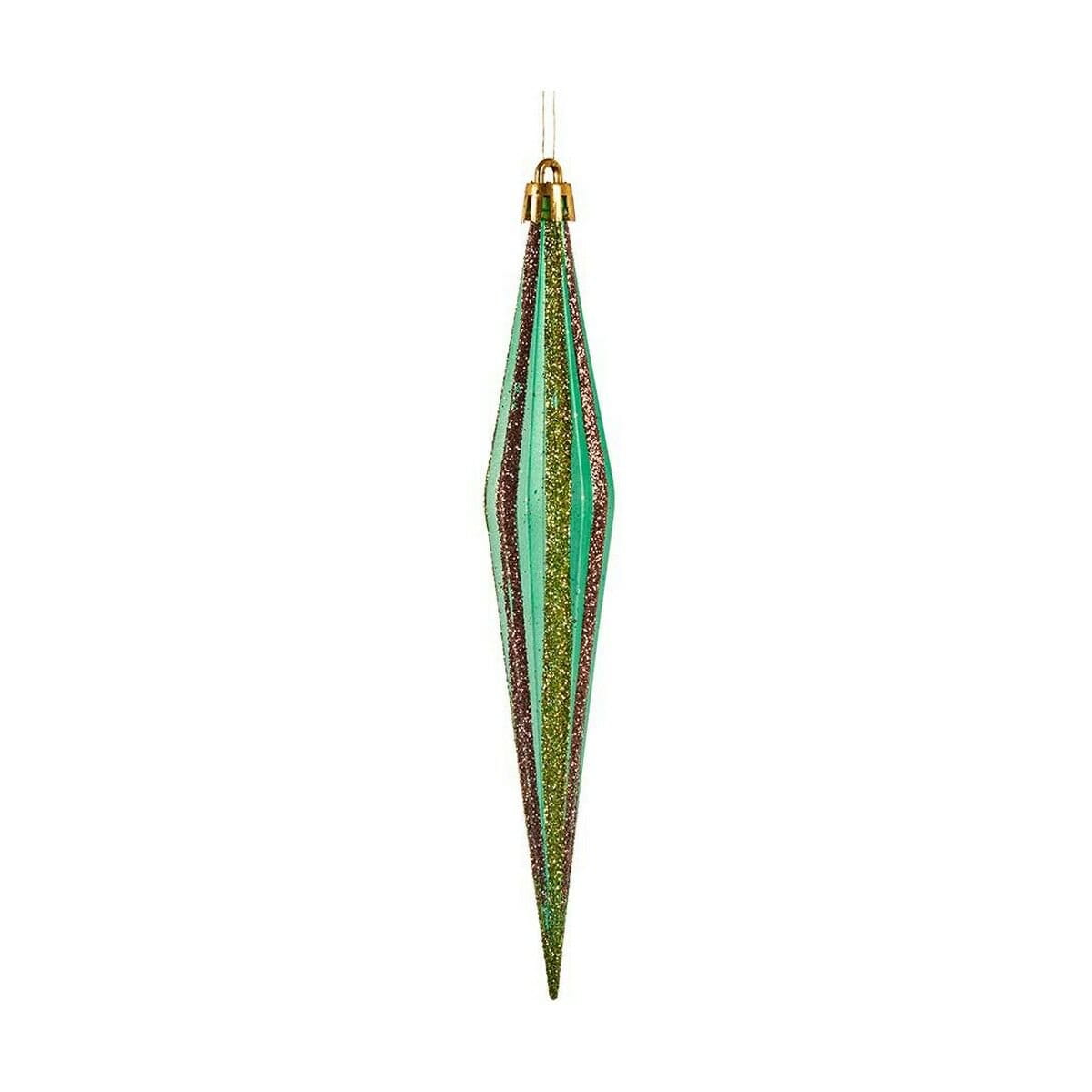 Adorno Navideño Krist+ Rojo Verde Dorado 3 x 8,5 x 19 cm Alargado