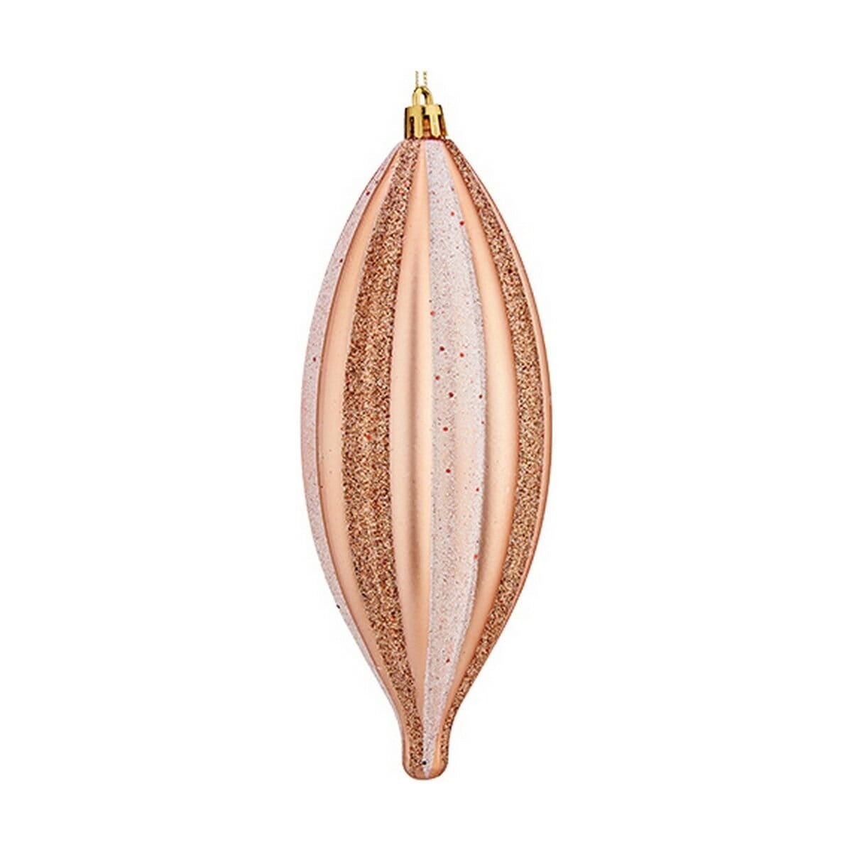 Adorno Navideño Krist+ Cobre Rosa claro PVC 8,5 x 19 x 3 cm Alargado
