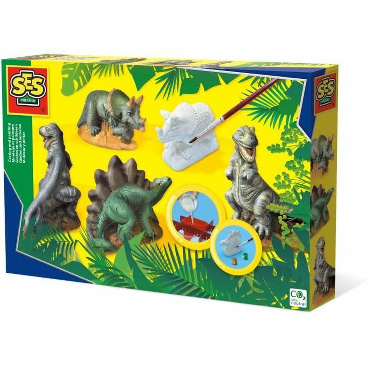 Pasta de modelar SES Creative Set de moldear Dinosaurios