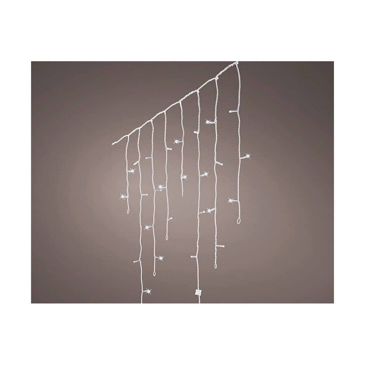 Cortina de Luces LED Lumineo Transparente Blanco Frío 220 lm 5,8 M