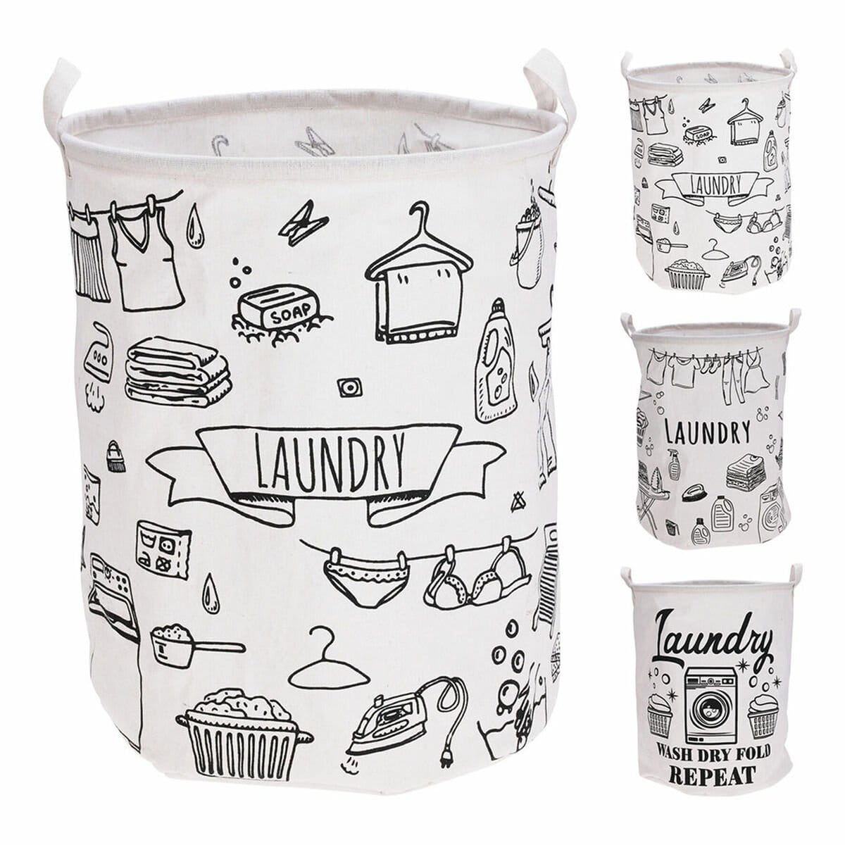 Bolsa para ropa sucia Lifetime Polipropileno Ø 40 x 50 cm
