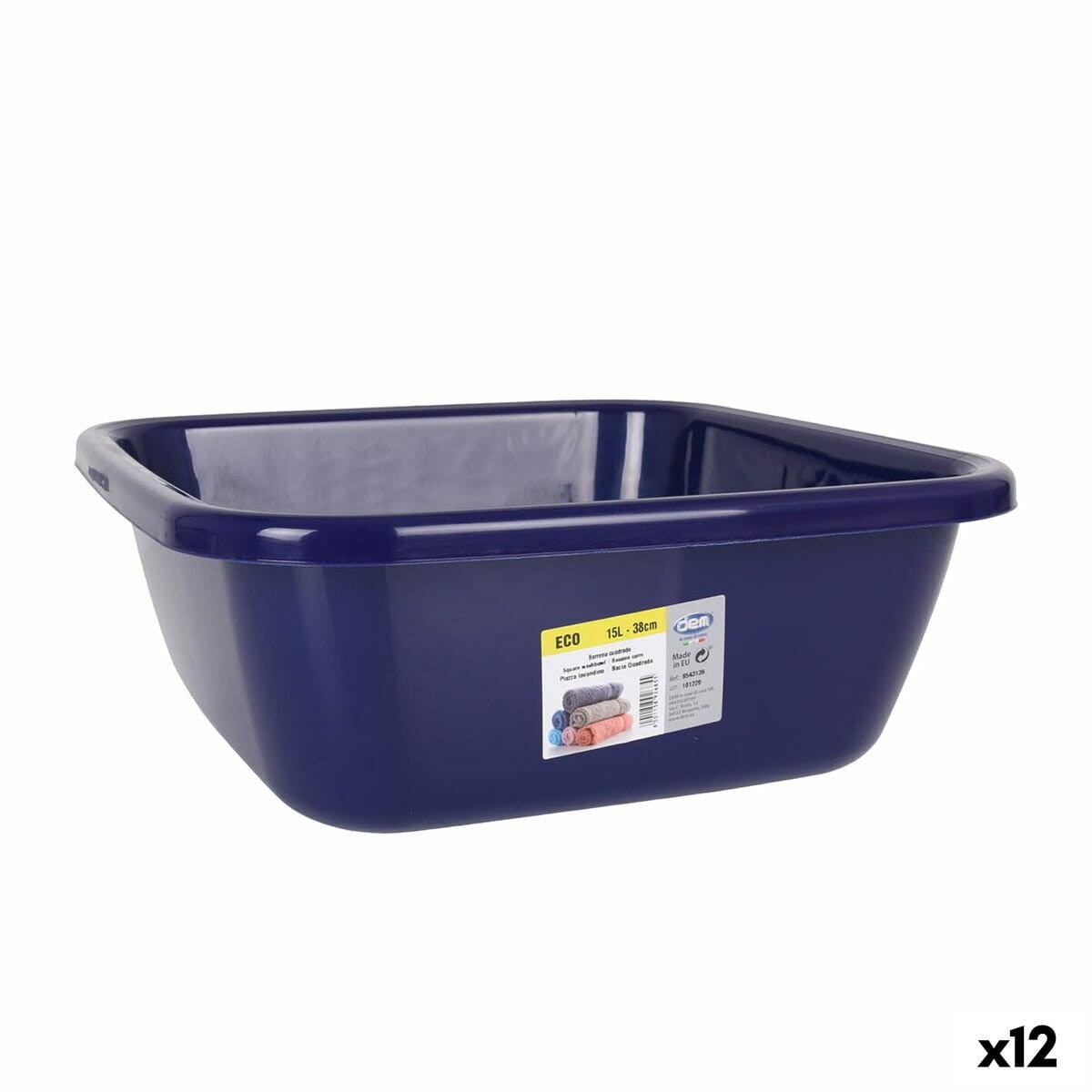 Barreño Dem Eco 38 x 38 x 15 cm Azul