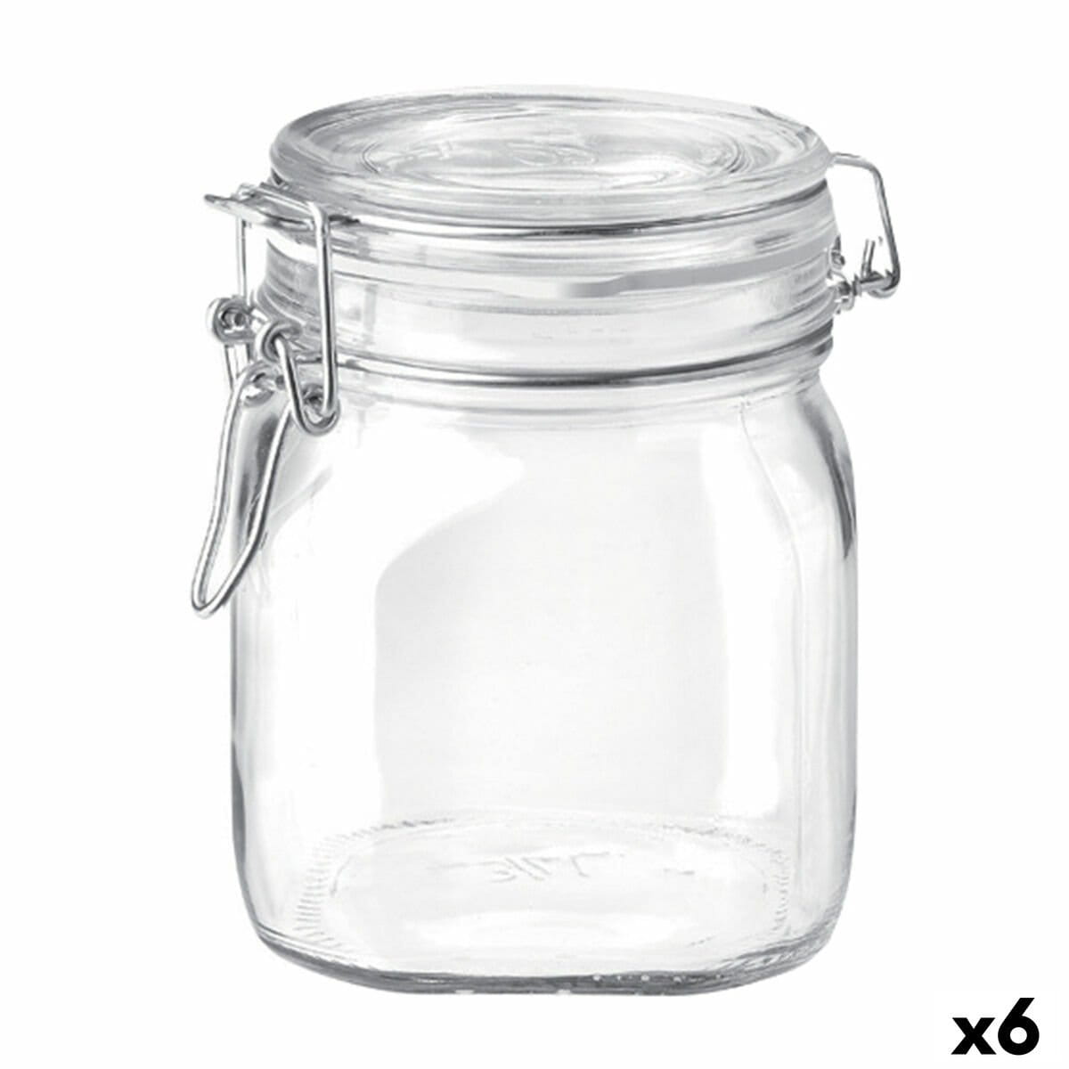 Tarro de Cristal Bormioli Rocco Fido Transparente (6 Unidades)