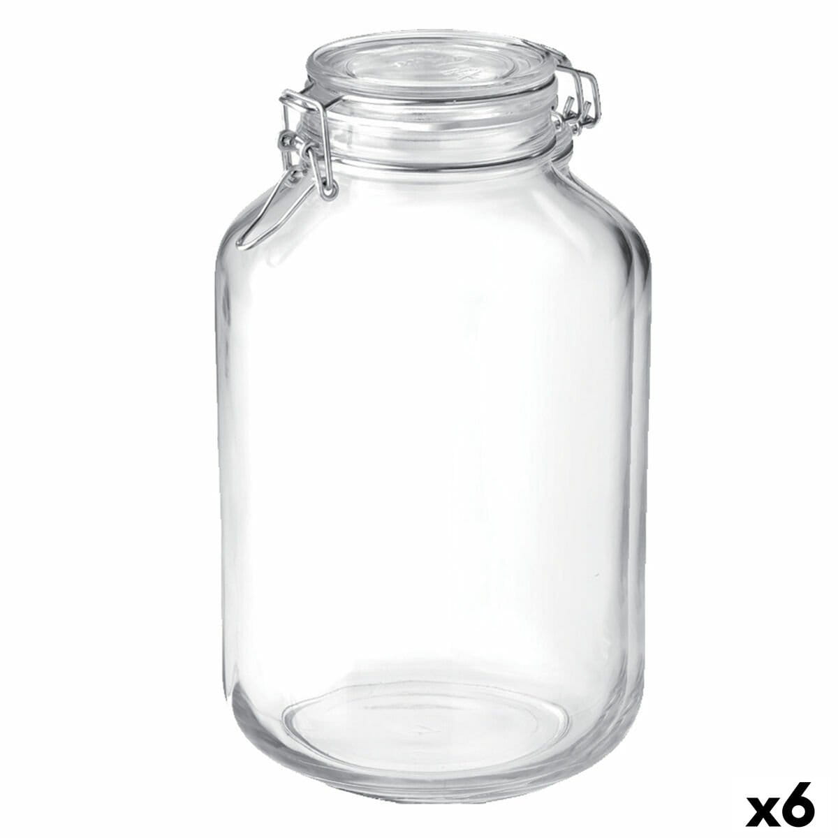Tarro de Cristal Bormioli Rocco Fido Transparente (6 Unidades)