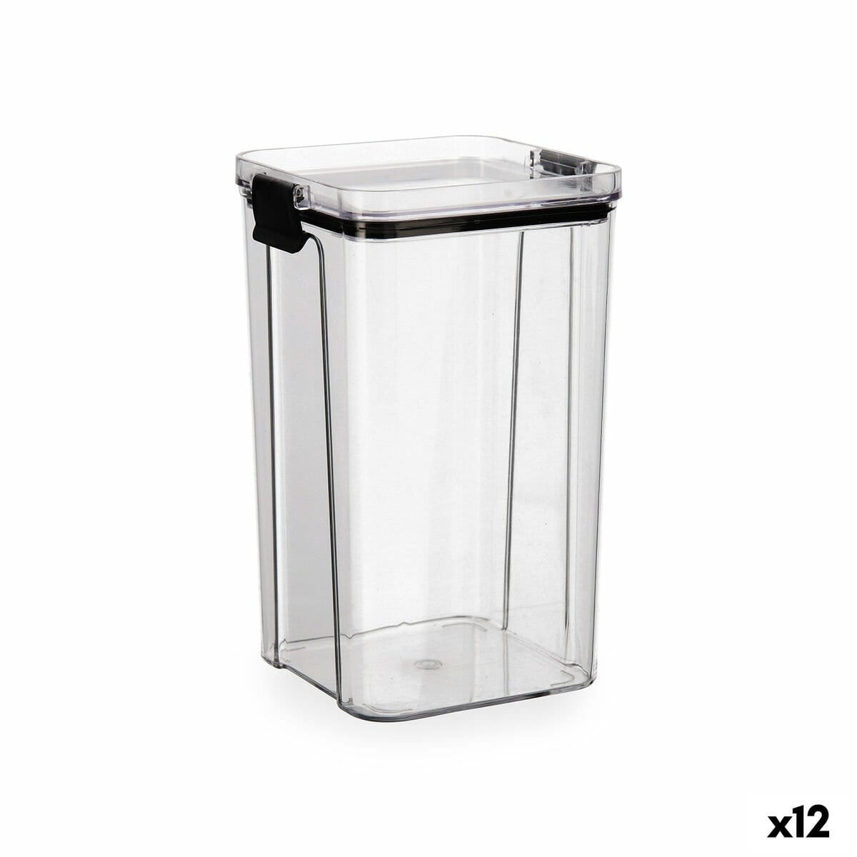 Recipiente Conservador de Alimentos Quid Cocco Transparente 1,3 L (12 Unidades)