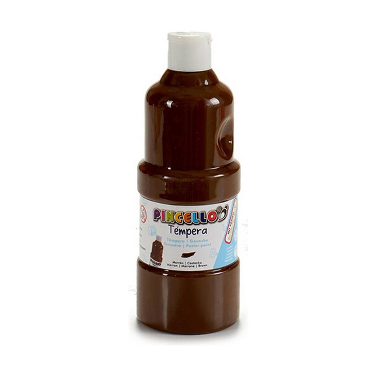 Témperas Pincello Marrón 400 ml (6 Unidades)