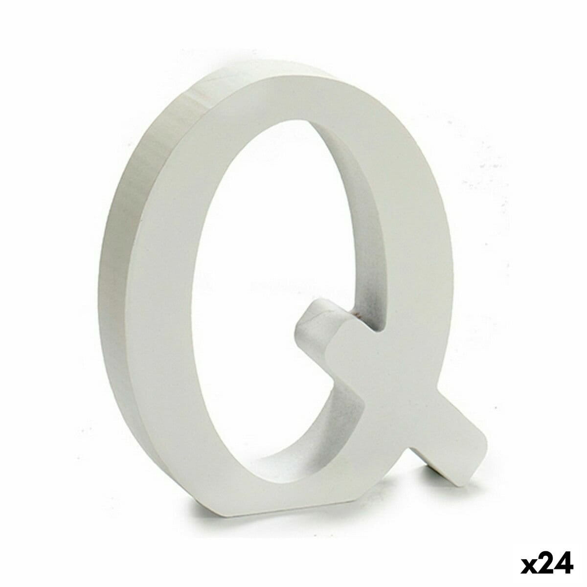 Letra Pincello Q Blanco 2 x 16 x 14,5 cm (24 Unidades)