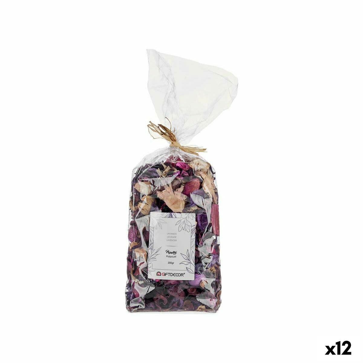 Flores Decorativas Gift Decor Popurri Morado Natural 11 x 28 x 8 cm 12 x 28 x 10 cm Lavanda (12 Unidades)