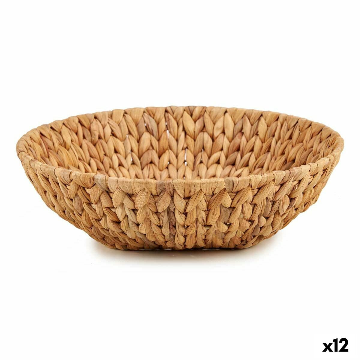 Centro de Mesa Gift Decor Marrón Metal Jacinto de agua 34 x 9 x 34 cm (12 Unidades)