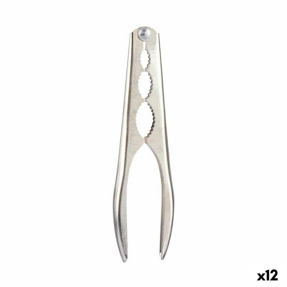 Cascanueces Kinvara Plateado Plata Acero 16,5 x 1,5 x 4,5 cm (12 Unidades)