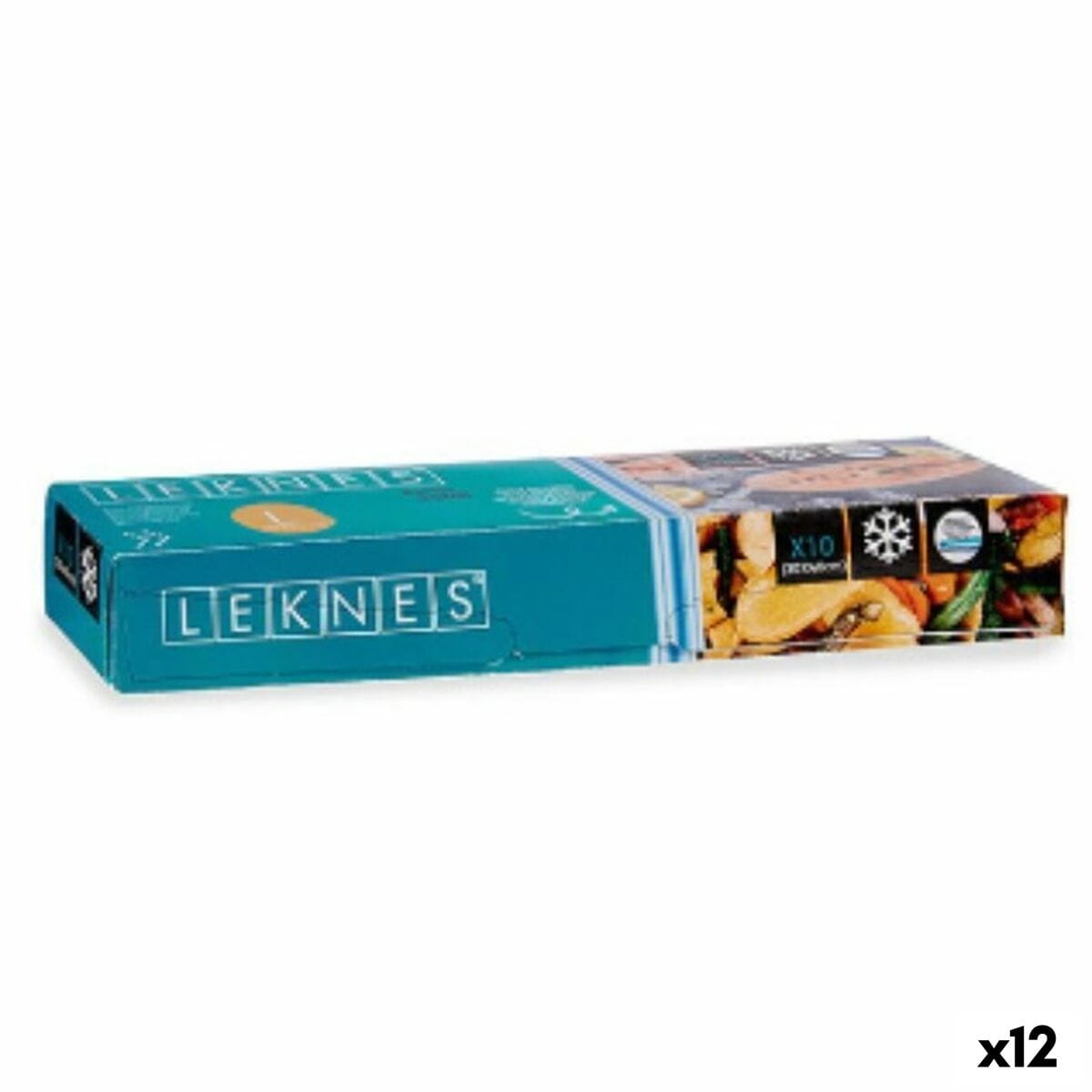 Set de Bolsas Reutilizables para Alimentos Leknes Azul Polietileno 7 L 30 x 40 cm 30,5 x 4 x 4 cm 31 x 7,5 x 4,5 cm 30 x 0,01 x