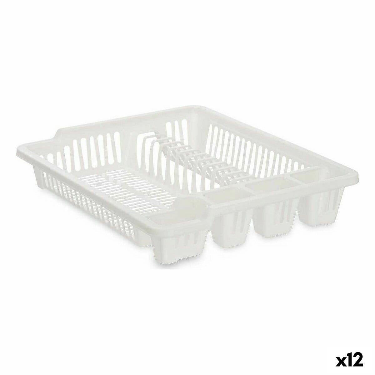 Escurridor para Fregadero Kinvara Blanco 46 x 8 x 37,5 cm (12 Unidades)
