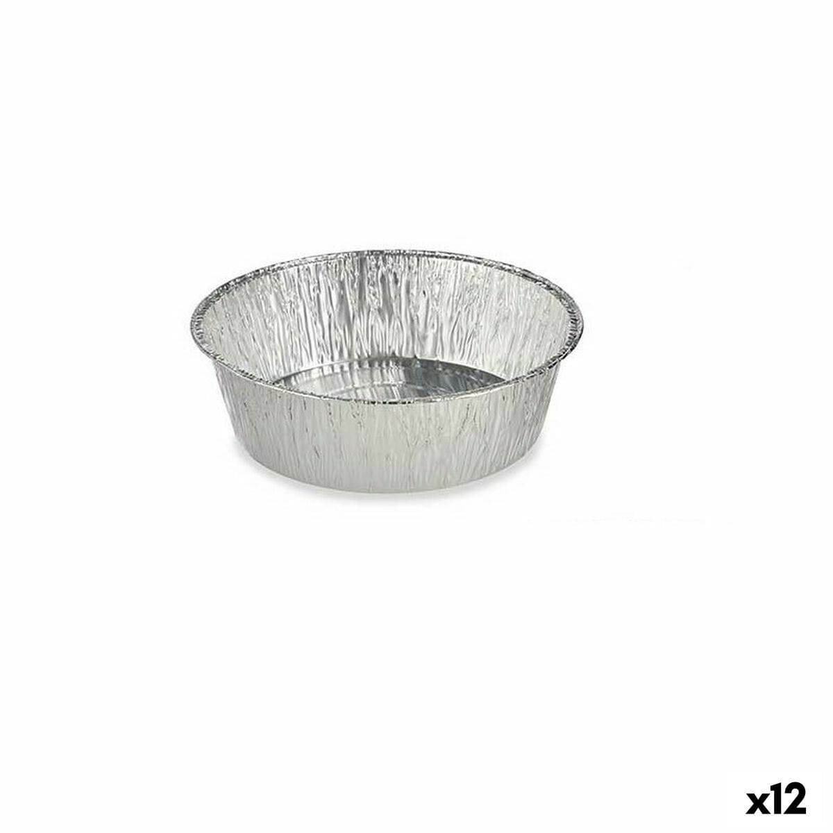 Set de bandejas para Alimentos Kinvara Desechable Redondo 12 Unidades