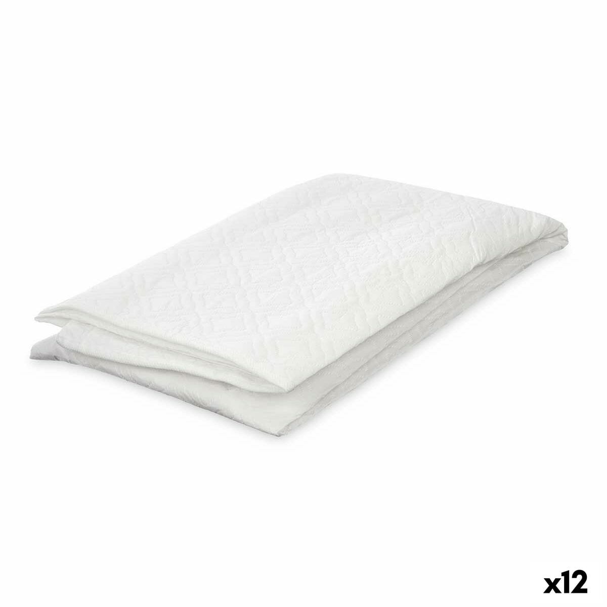 Funda Protectora para Lavadora Blanco Tela 63 x 58 x 85 cm 22 x 32 x 2,5 cm Acolchado (12 Unidades)