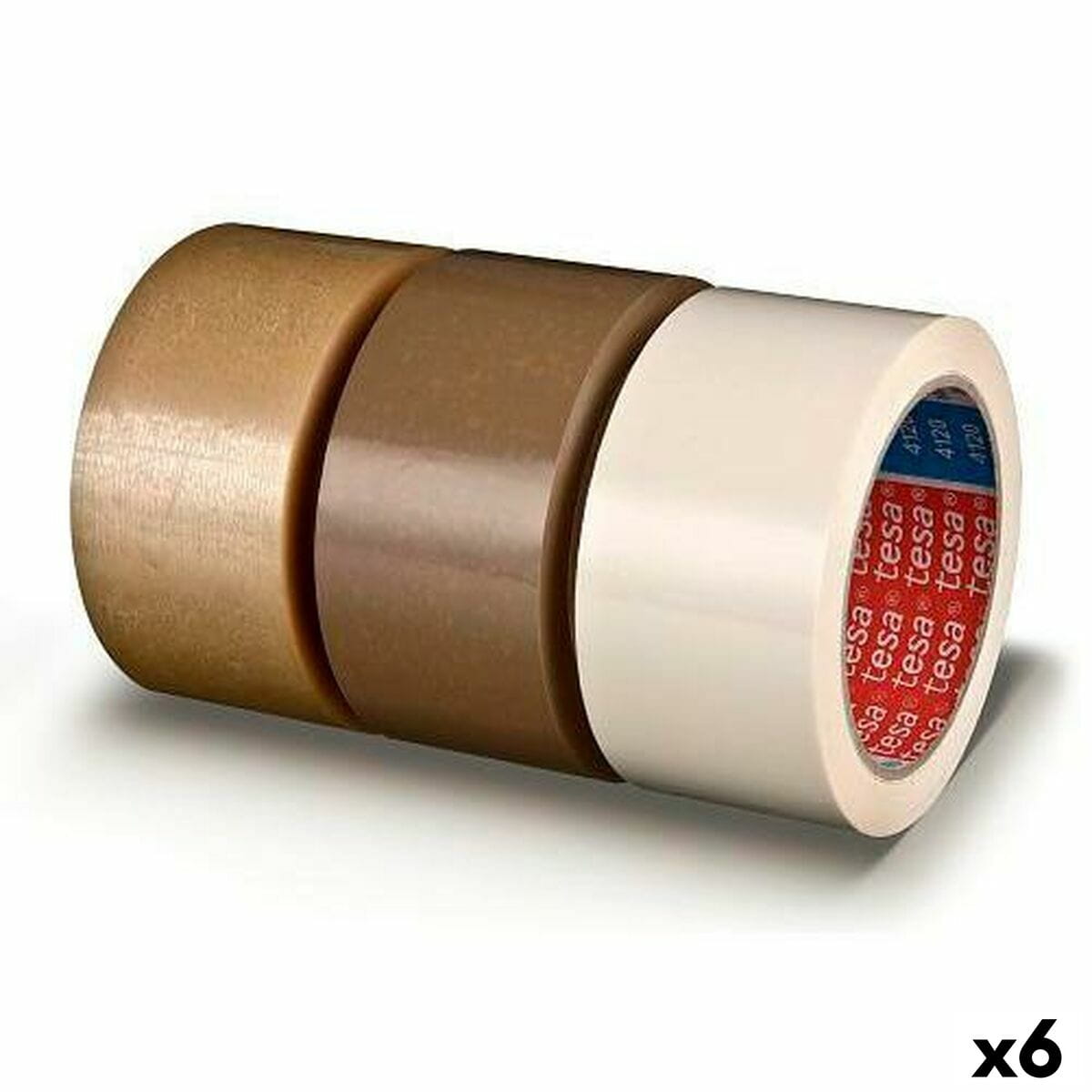 Cinta Adhesiva TESA STANDARD Embalaje Transparente PVC 50 mm x 66 m (6 Unidades)