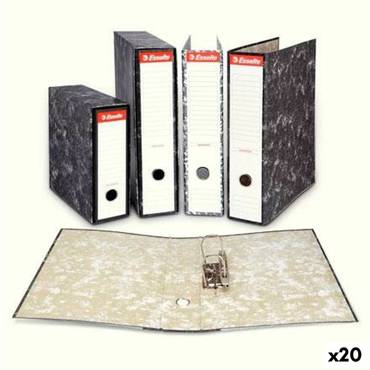 Archivador de Palanca Esselte Gris Folio (20 Unidades)