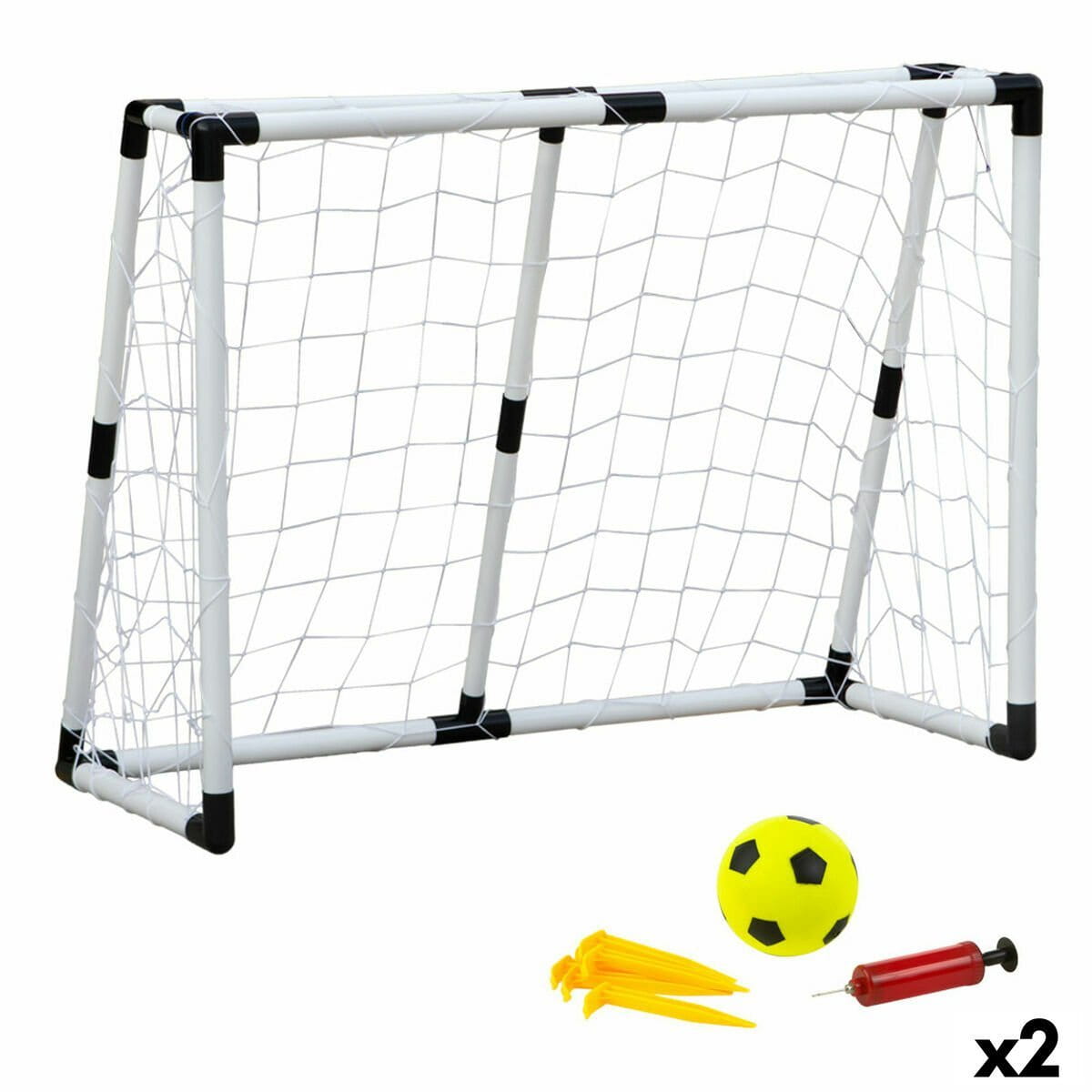 Portería de Fútbol Colorbaby 131 x 101 x 59 cm (2 Unidades)