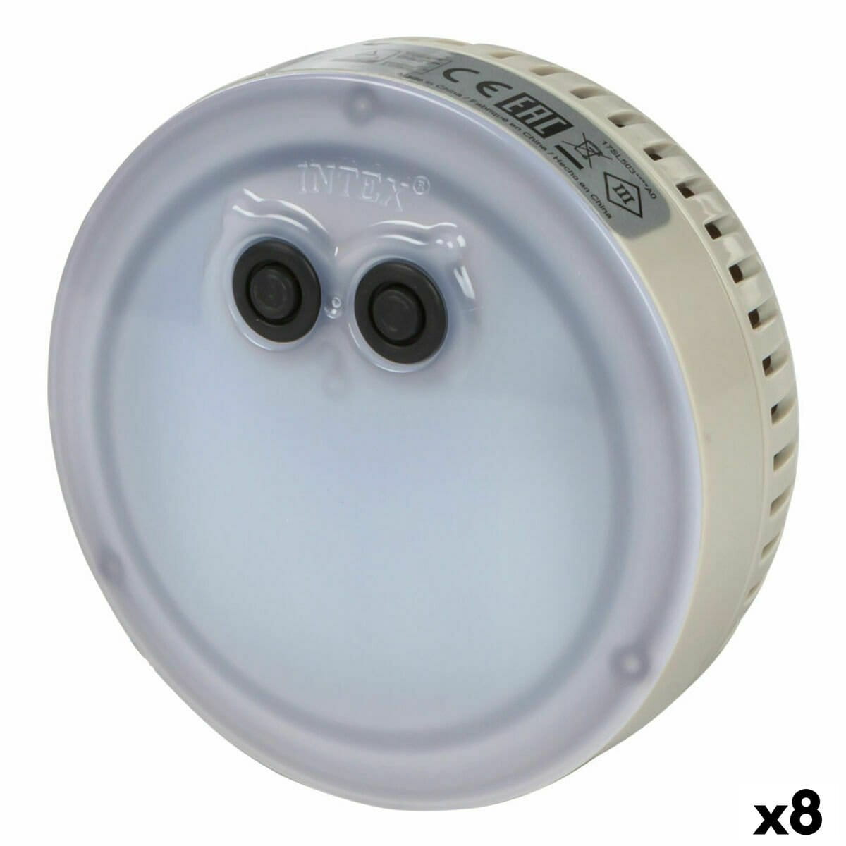 Luz de piscina Intex 28503 12 x 12 x 6,5 cm Multicolor (8 Unidades)