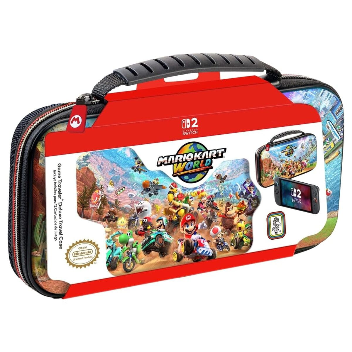 Estuche para Nintendo Switch 2 Ardistel MARIOKARTW NS212MKW Negro