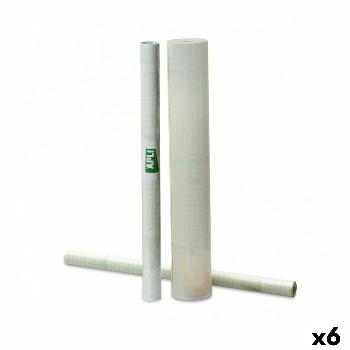 Forro Adhesivo para Libros Apli Transparente 0,5 x 20 m (6 Unidades)