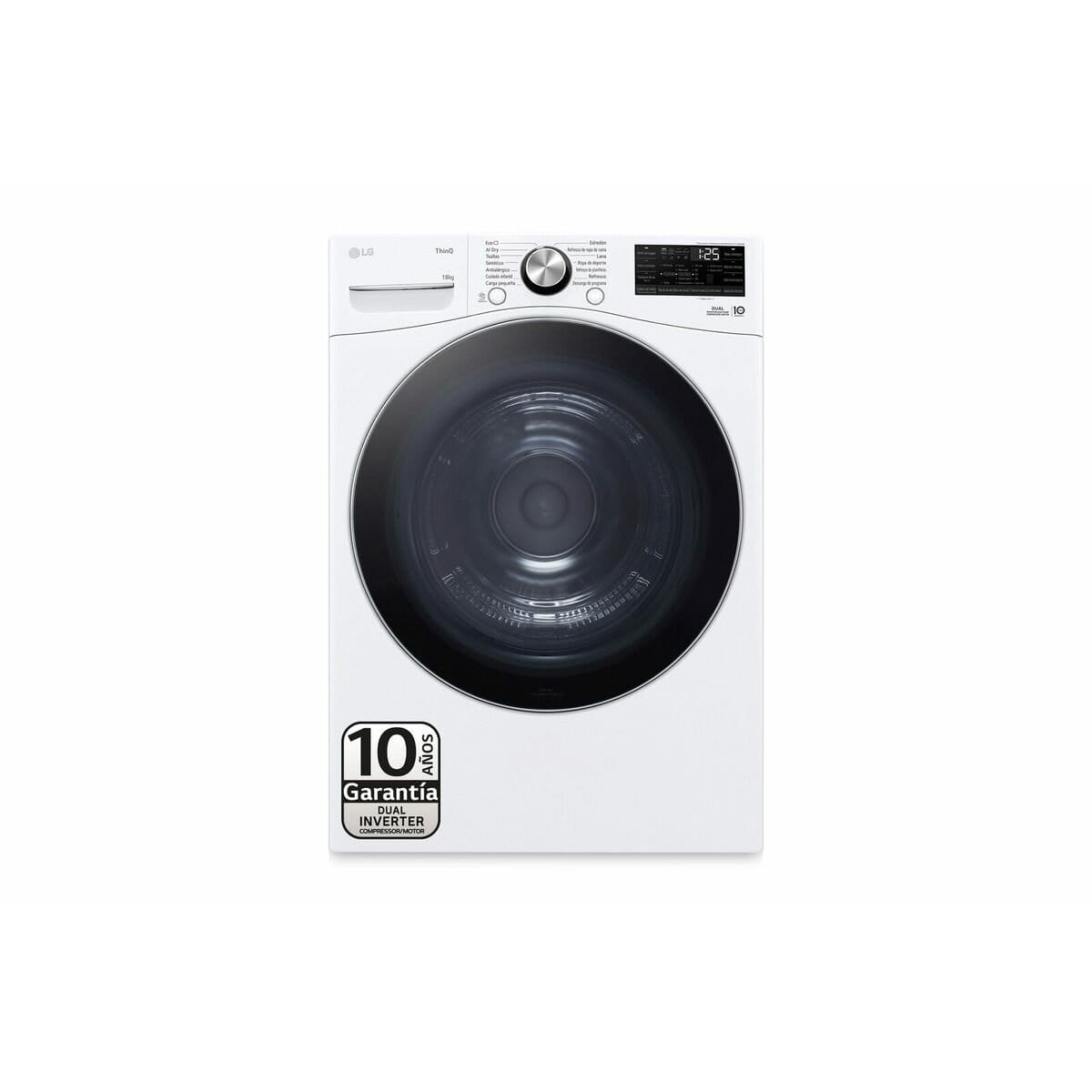 Secadora con bomba de calor LG RH18U8AVCW 18 kg