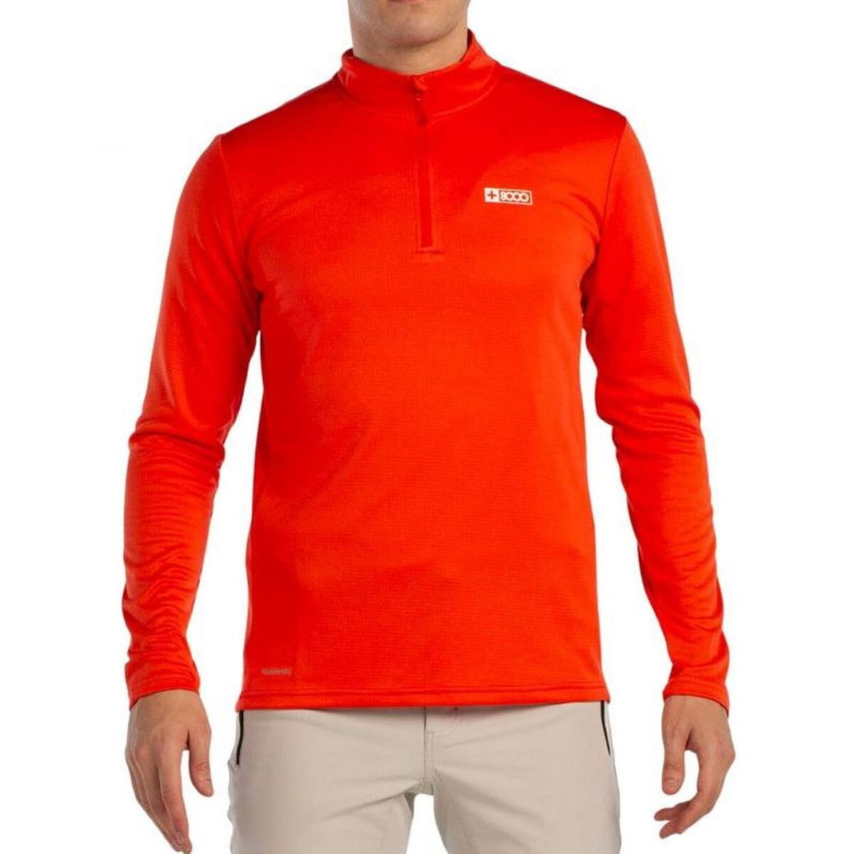 Camiseta de Manga Larga Hombre +8000 Portu Naranja