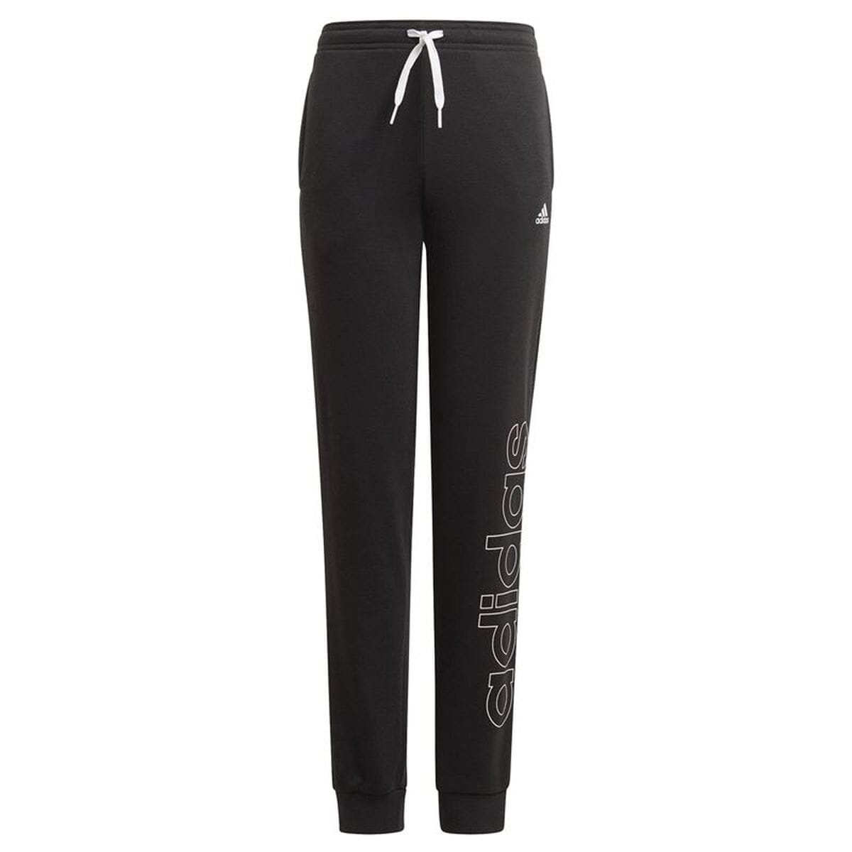 Pantalón de Entrenamiento de Fútbol para Adultos Adidas Essentials French Terry Negro