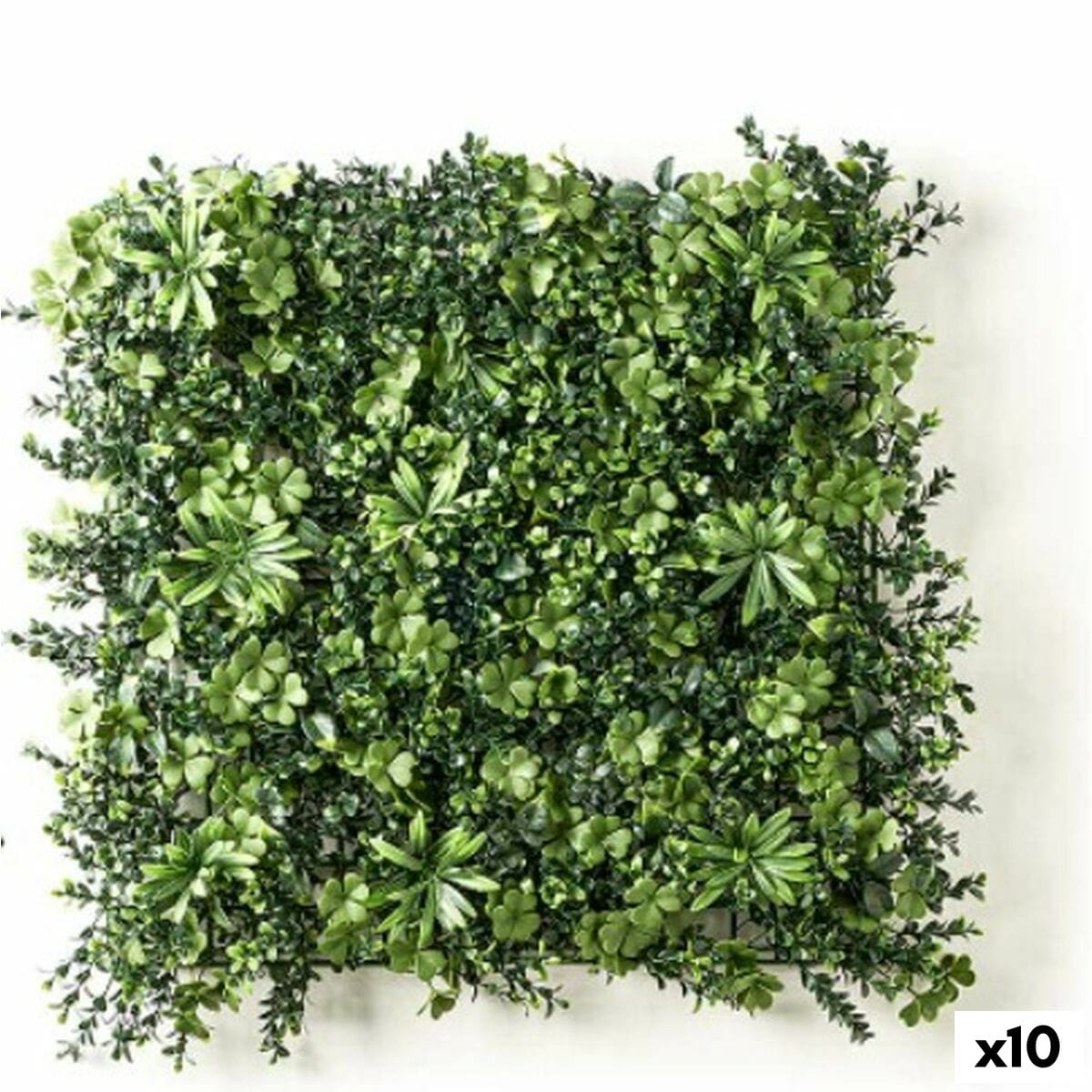 Jardín Vertical Ibergarden Verde Plástico Hojas 50 x 50 cm (10 Unidades)