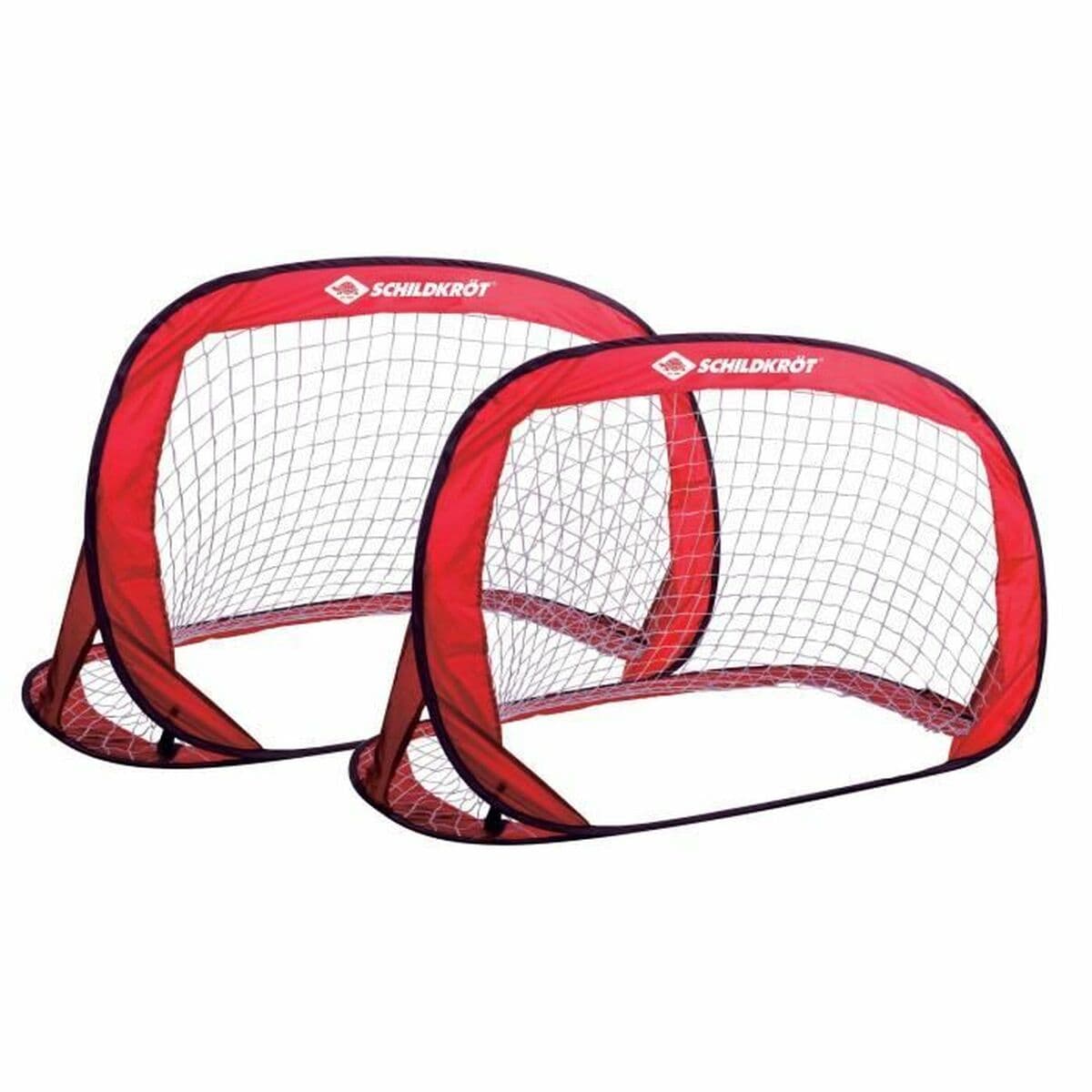 Portería Plegable Schildkröt 120 x 80 x 80 cm Rojo (2 Unidades)