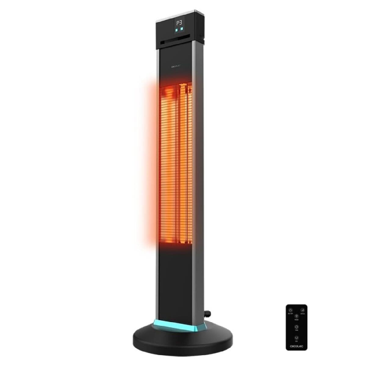 Estufa de Exterior Cecotec ReadyWarm 2000 Power Tower Negro 2000 W