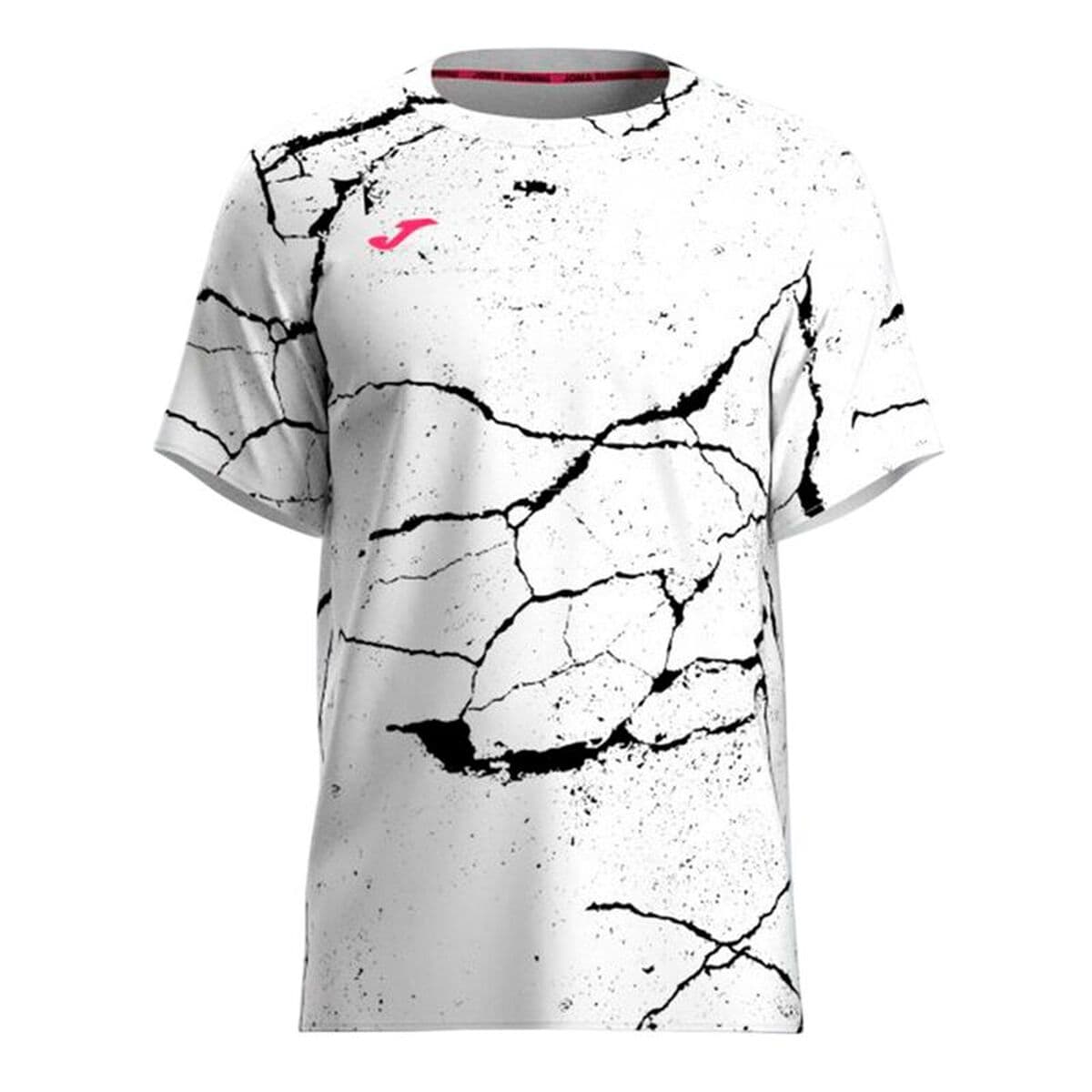 Camiseta de Manga Corta Hombre Joma Sport R-Night Pro Blanco Negro