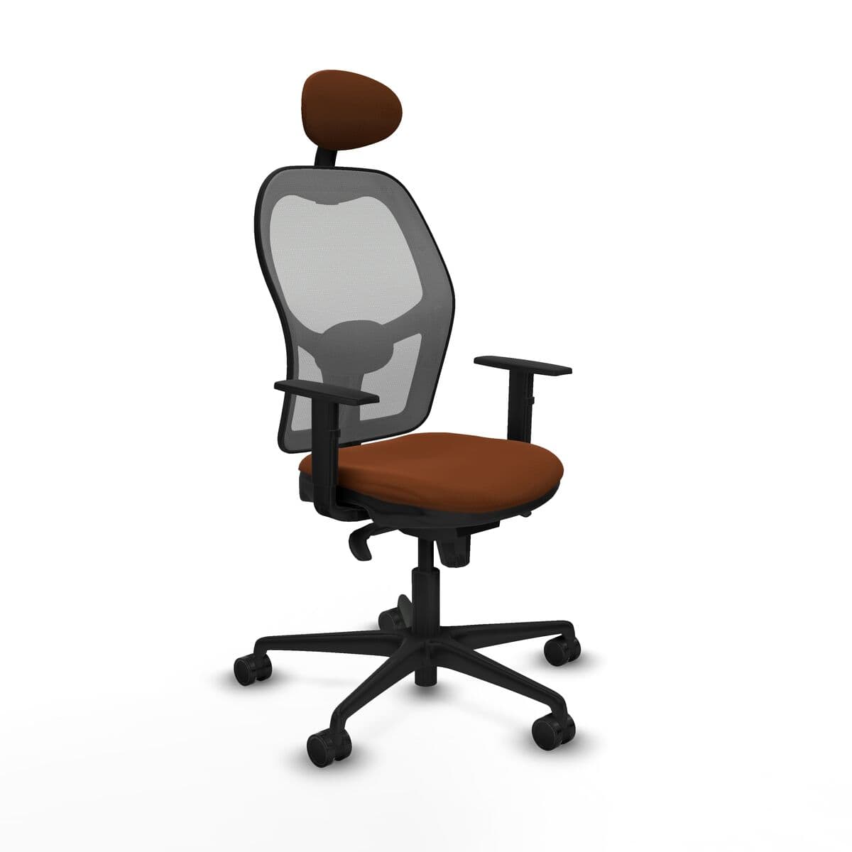 Silla de Oficina Piqueras y Crespo 1D036N1 Marrón Gris