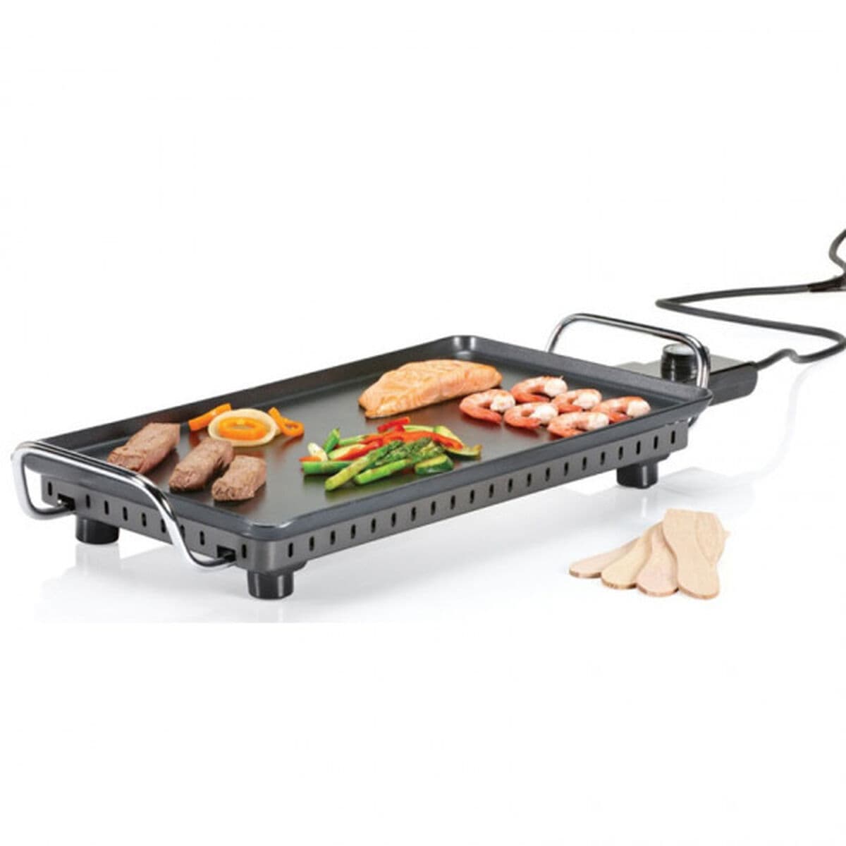Plancha Asadora Lisa Princess 01.102240.01.005 2500 W Negro