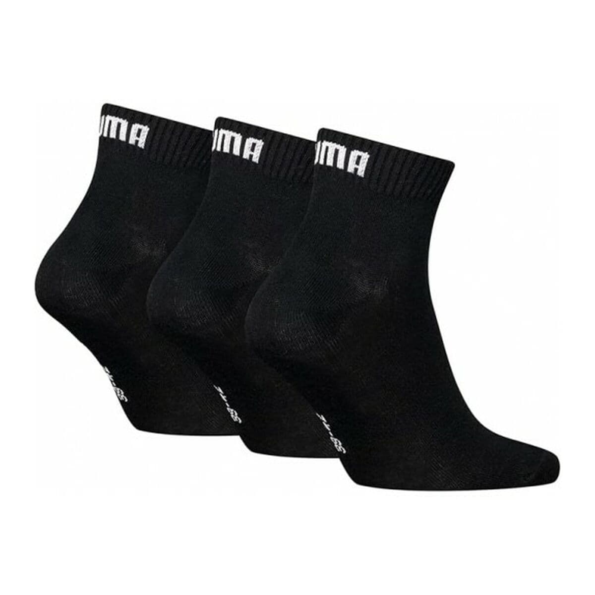 Calcetines Deportivos Puma QUARTER PLAIN 3P 701230337 200 Negro 3 pares