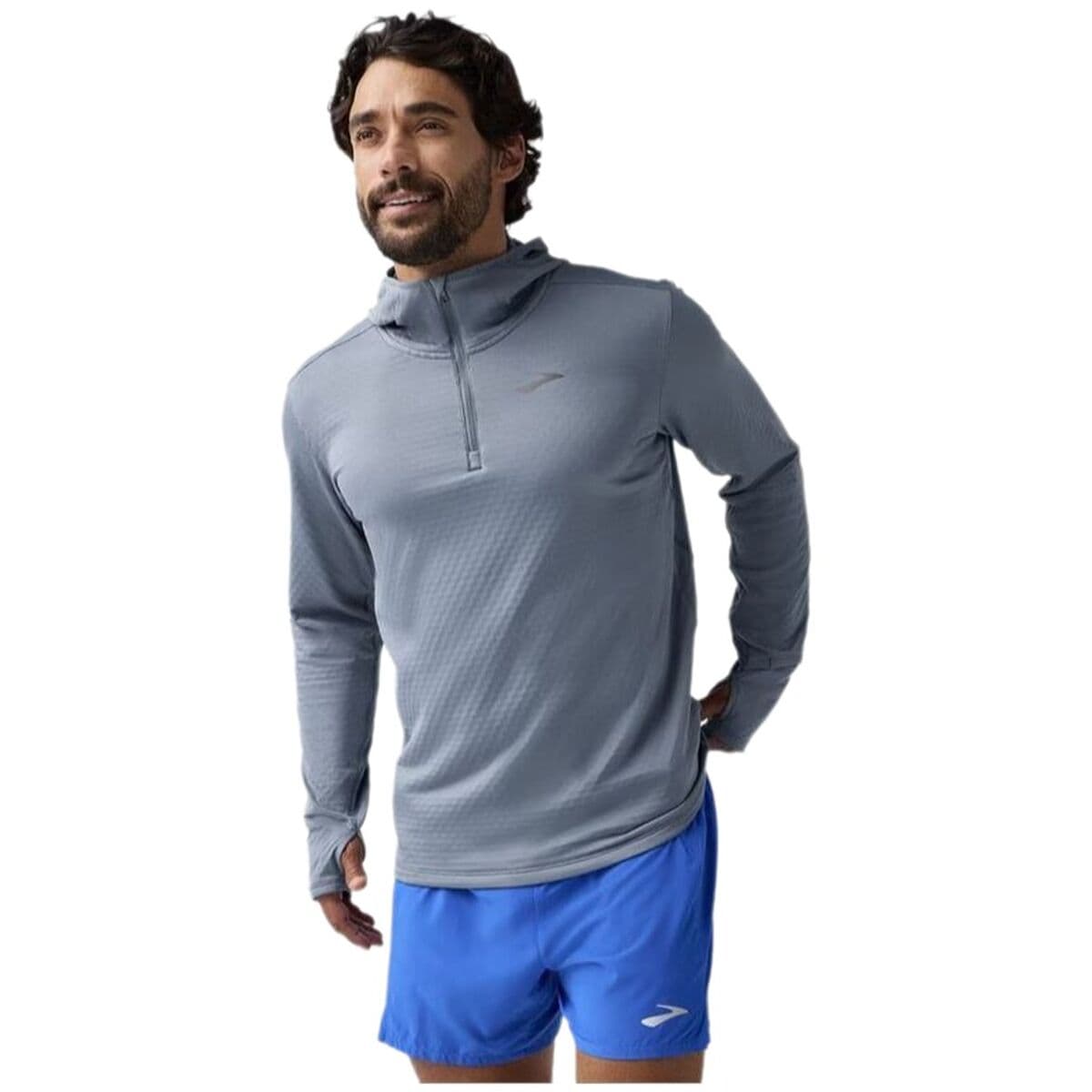 Sudadera con Capucha Hombre Brooks Notch Thermal 3.0 Gris claro