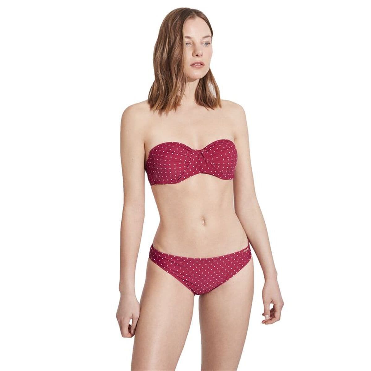 Bikini Ysabel Mora Rojo Oscuro